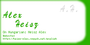 alex heisz business card